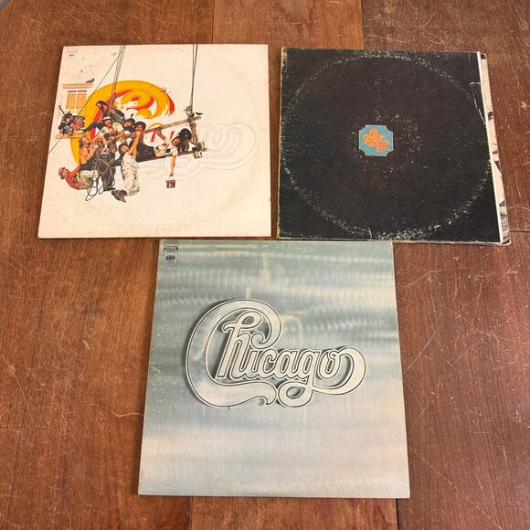 BUNDLE LOT of 3 Chicago Vintage Records 1970s Columbia Records - Picture 2 of 14